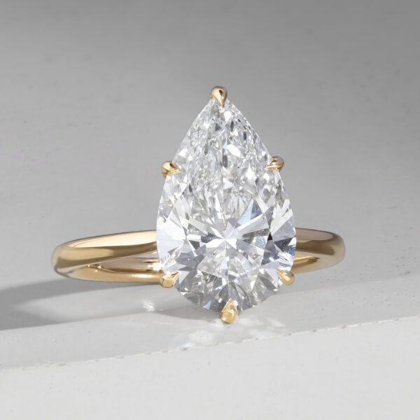 Ecksand Pear-Cut Diamond Custom Engagement Ring