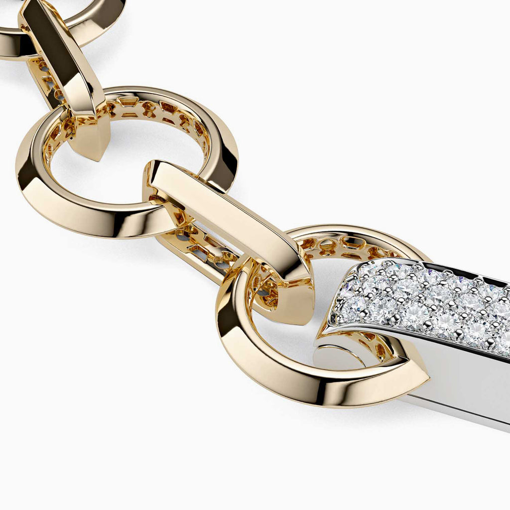 The Ecksand Thick Chain Diamond Pavé Necklace shown with  in 