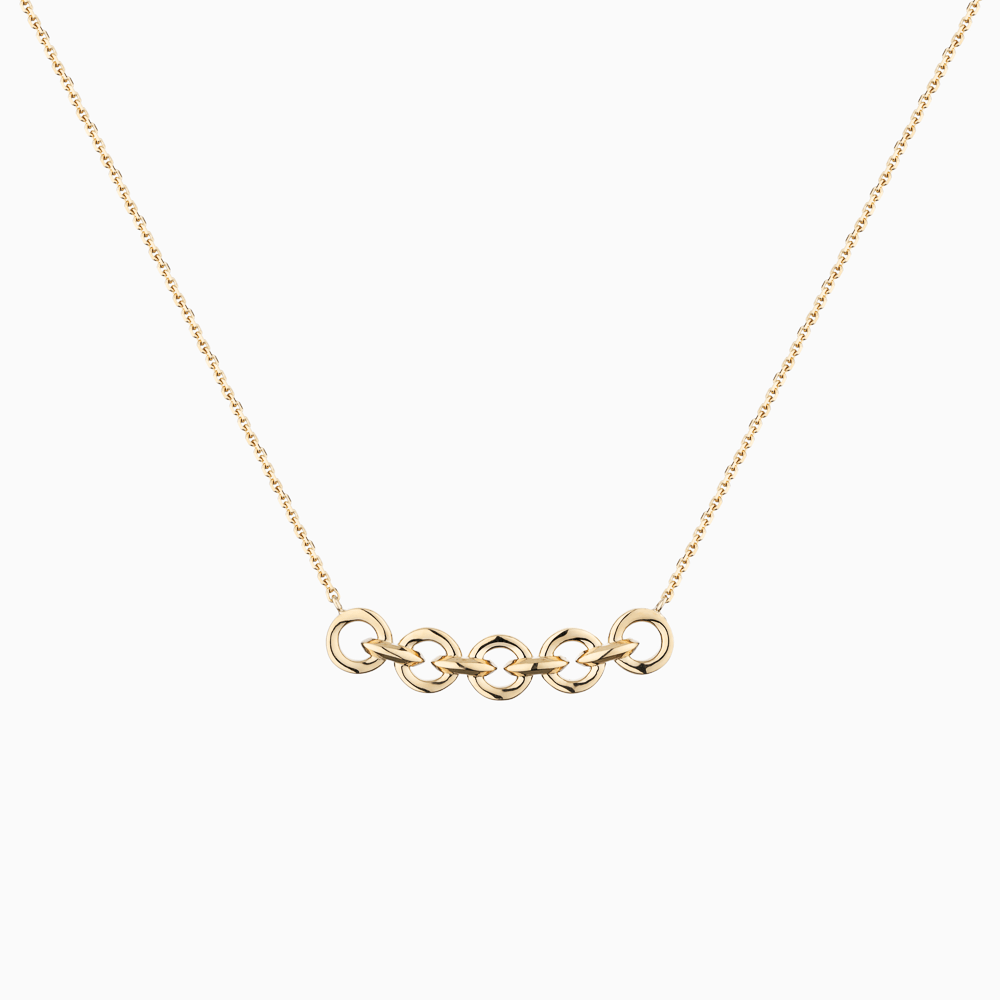 The Ecksand Duel Gold Chain Necklace shown with  in 14k Yellow Gold