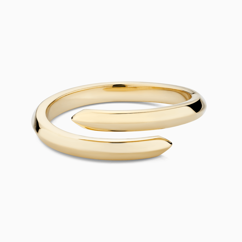 The Ecksand Duel Gold Wrap Ring shown with  in 14k Yellow Gold
