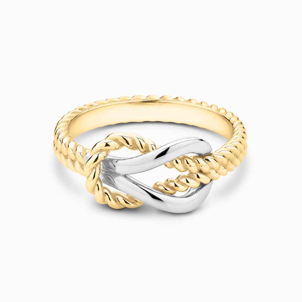 Twisted Gold Knot Ring Ecksand