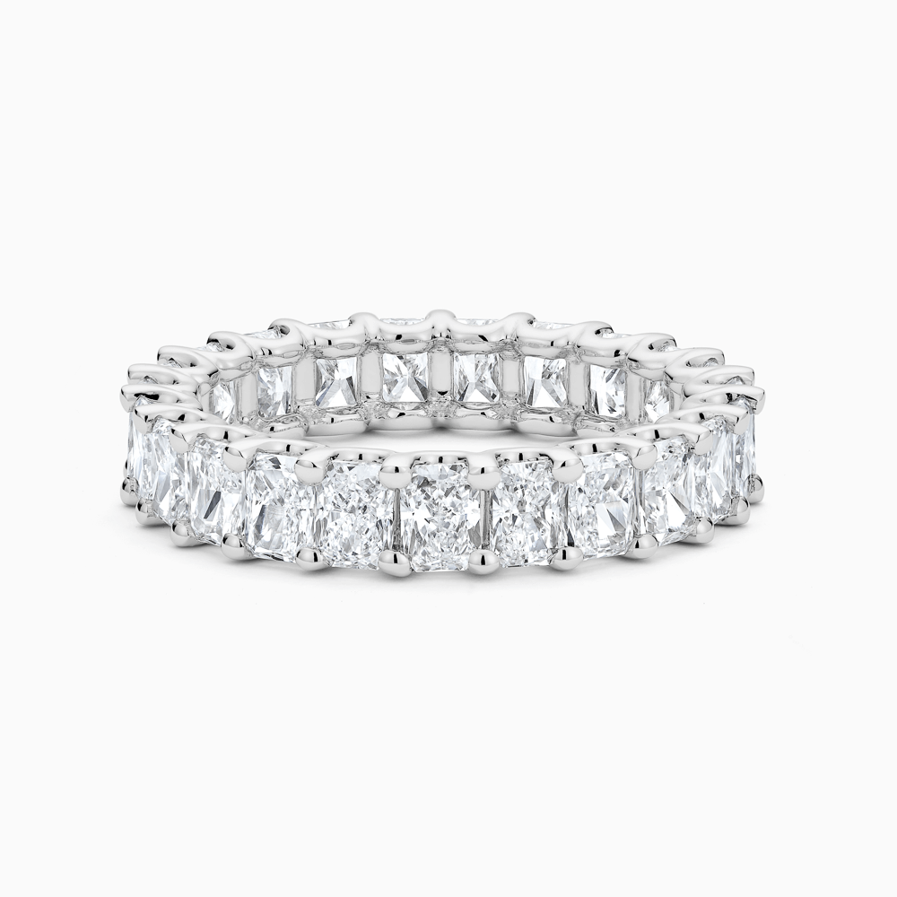 The Ecksand Radiant-Cut Diamond Eternity Ring shown with Lab-grown VS2+/ F+ in 18k White Gold