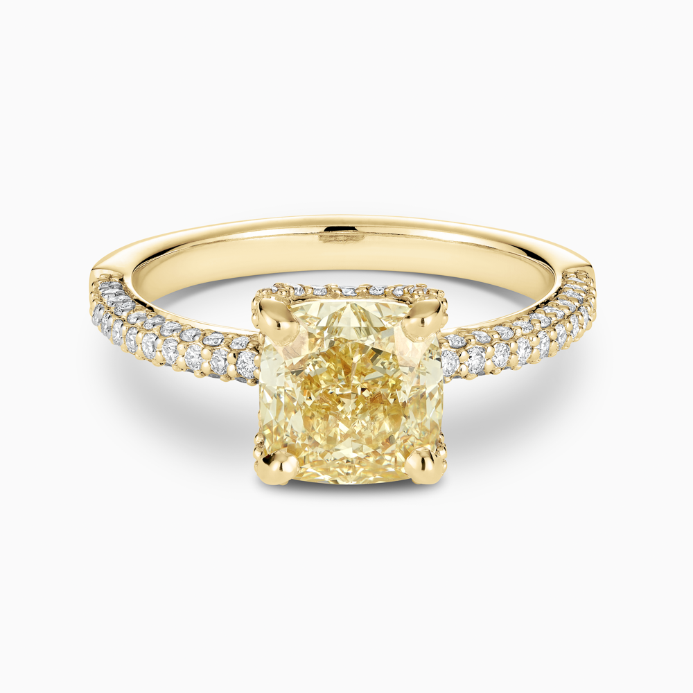 Bague de best sale fiancaille diamant jaune