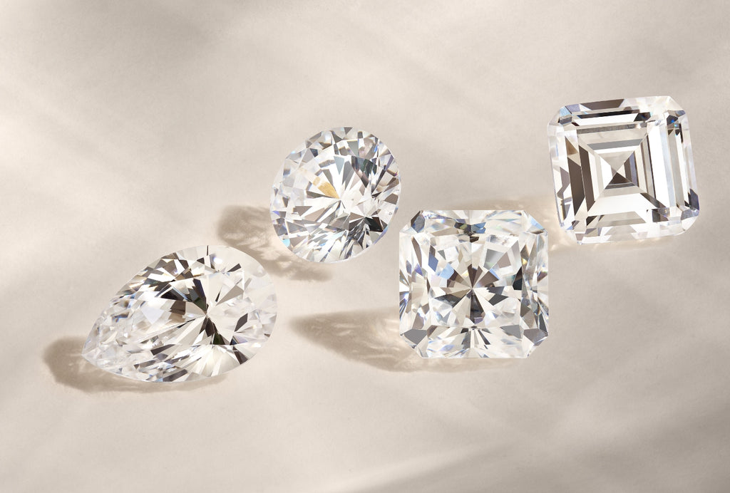 Front view of four Ecksand diamonds
