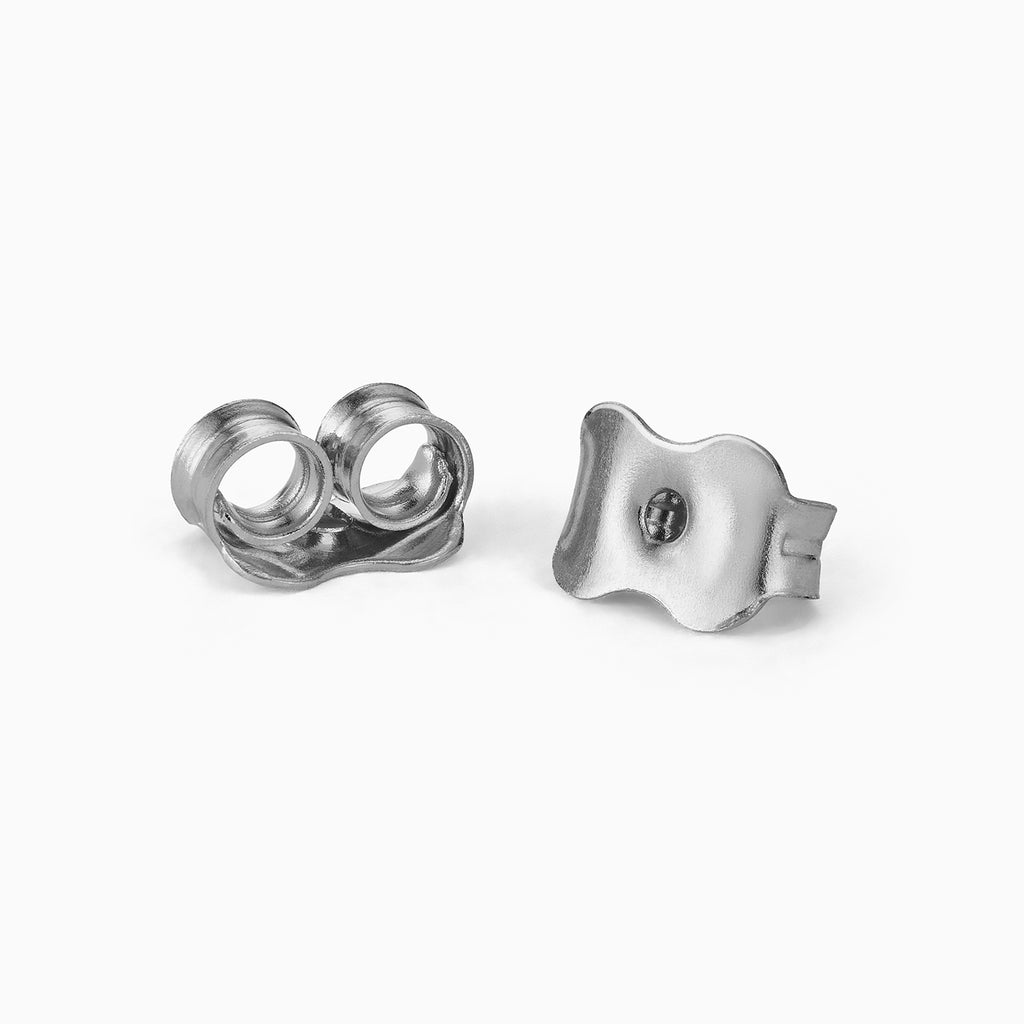 Ecksand's Diamond Halo Stud Earrings in Platinum, Natural VS2+/ F+