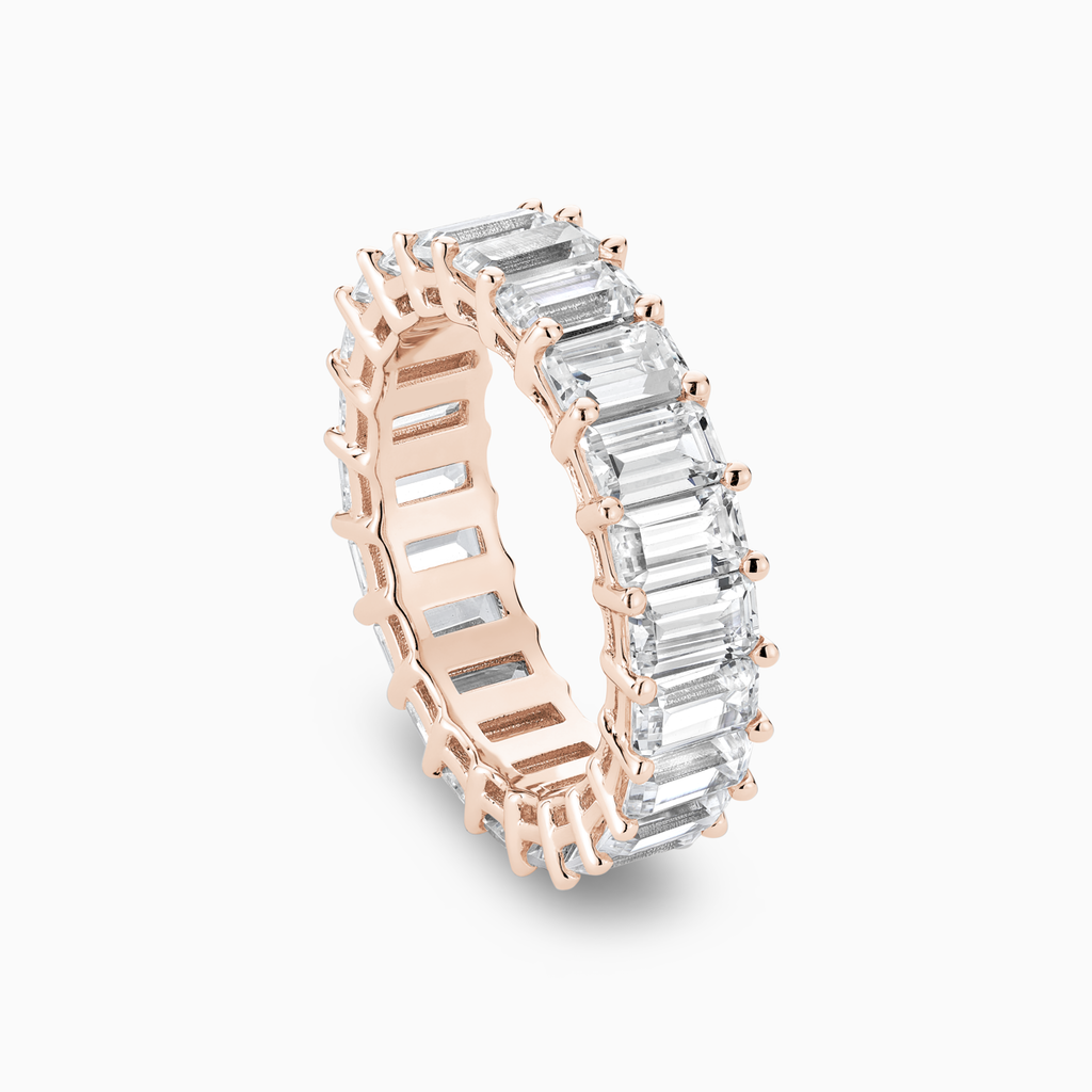The Ecksand Thick Emerald-Cut Full-Eternity Ring shown with  in 