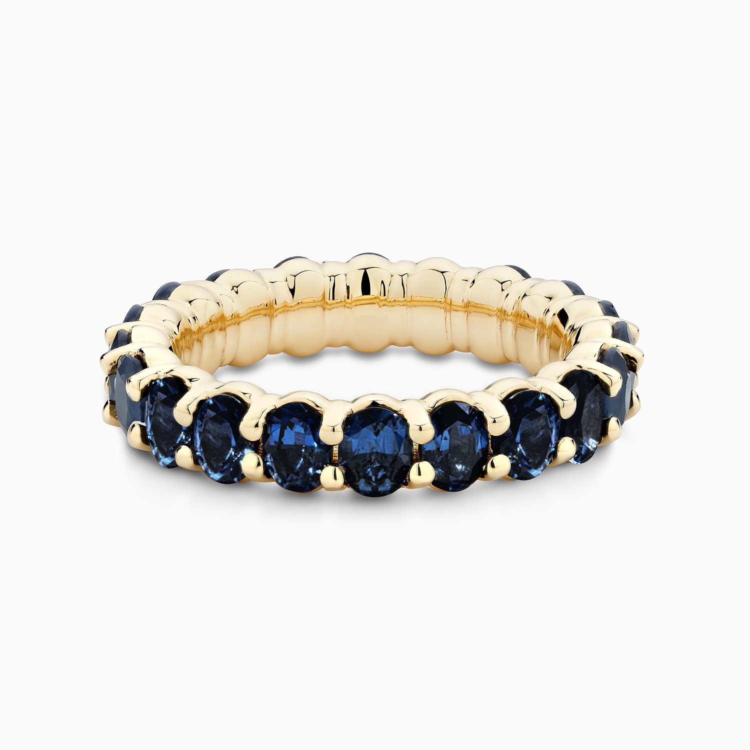 Sapphire eternity ring yellow gold clearance