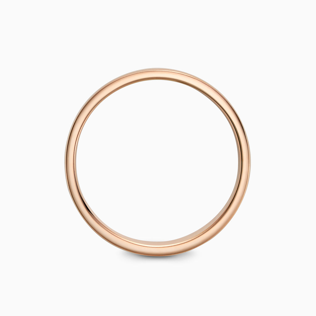 The Ecksand Thick Flat Mirror-Finish Wedding Ring shown with  in 