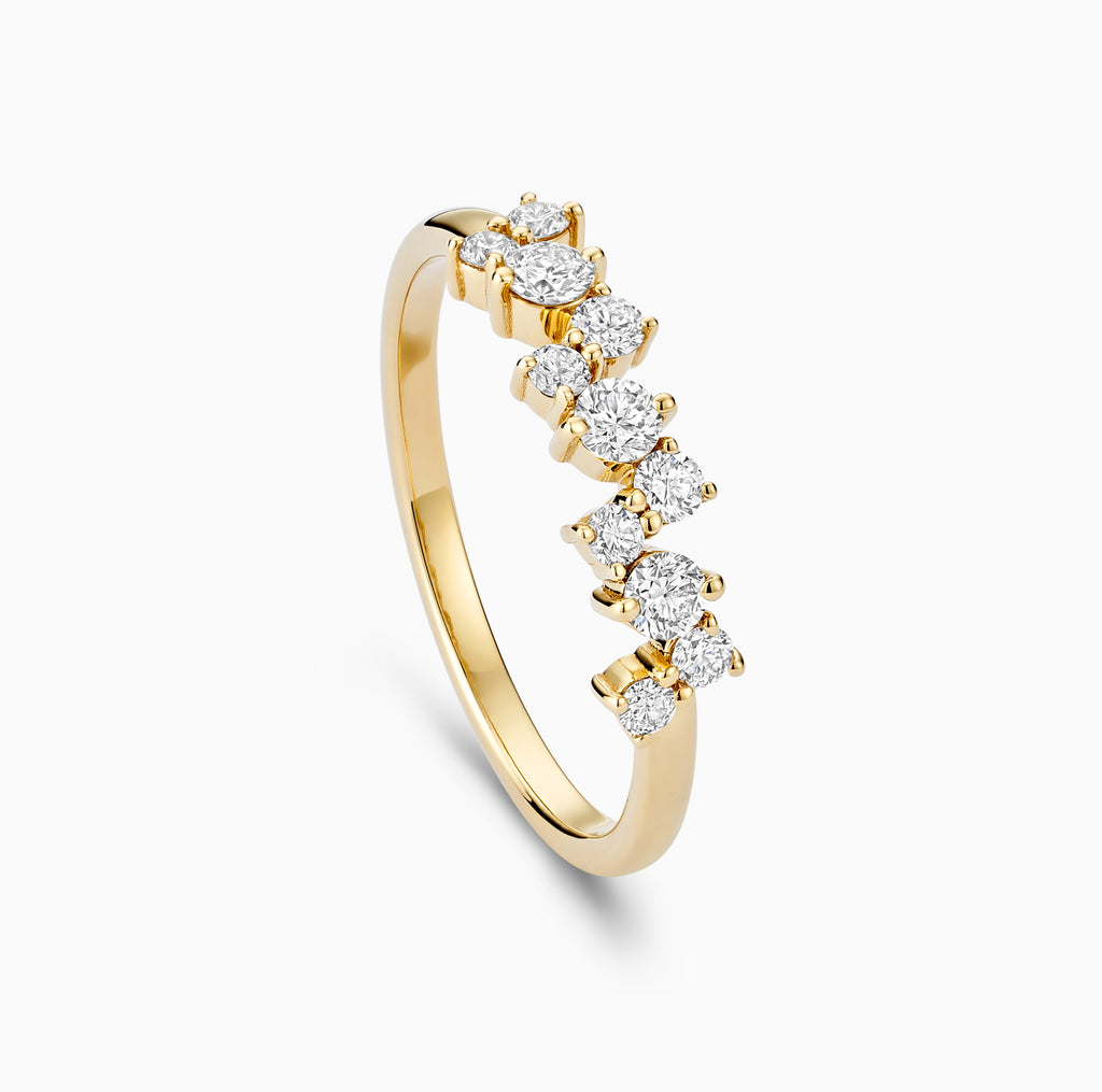 The Ecksand Cluster Diamond Pavé Ring shown with  in 