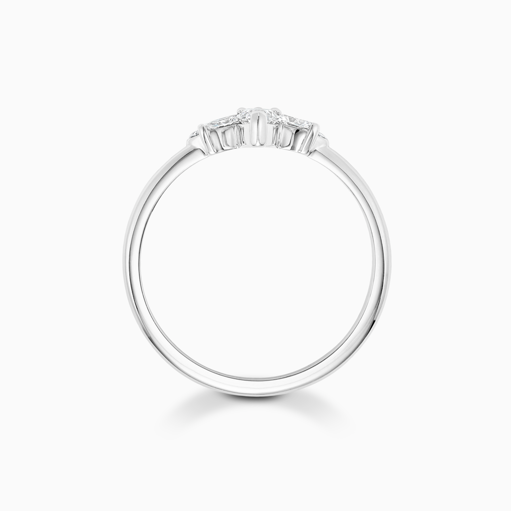 The Ecksand Curved Diamond Ring shown with  in 