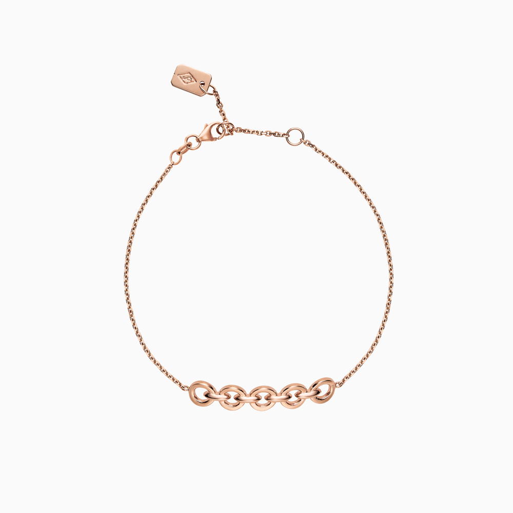 The Ecksand Duel Gold Chain Bracelet shown with  in 14k Rose Gold