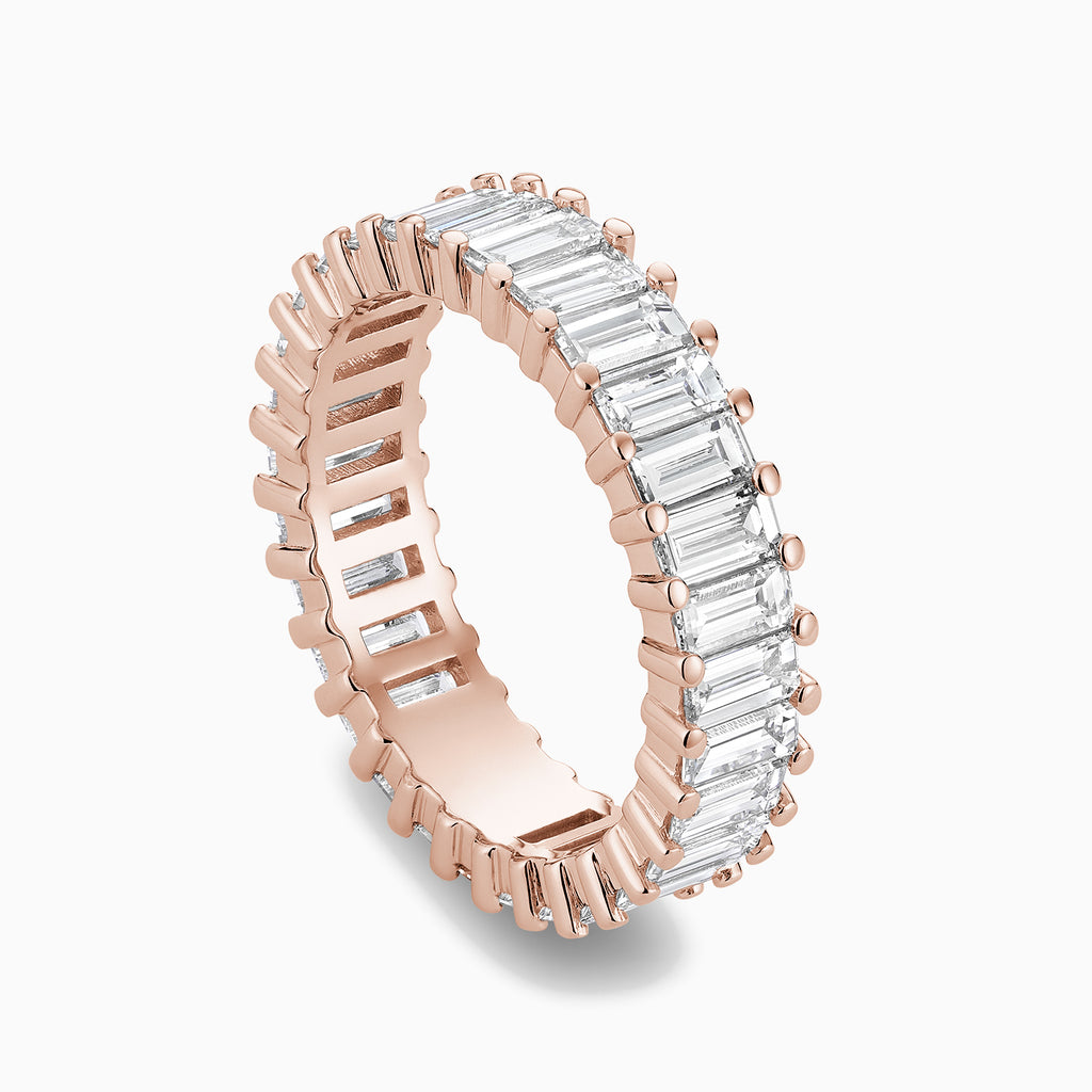 The Ecksand Full-Eternity Ring with Baguette Diamonds shown with  in 