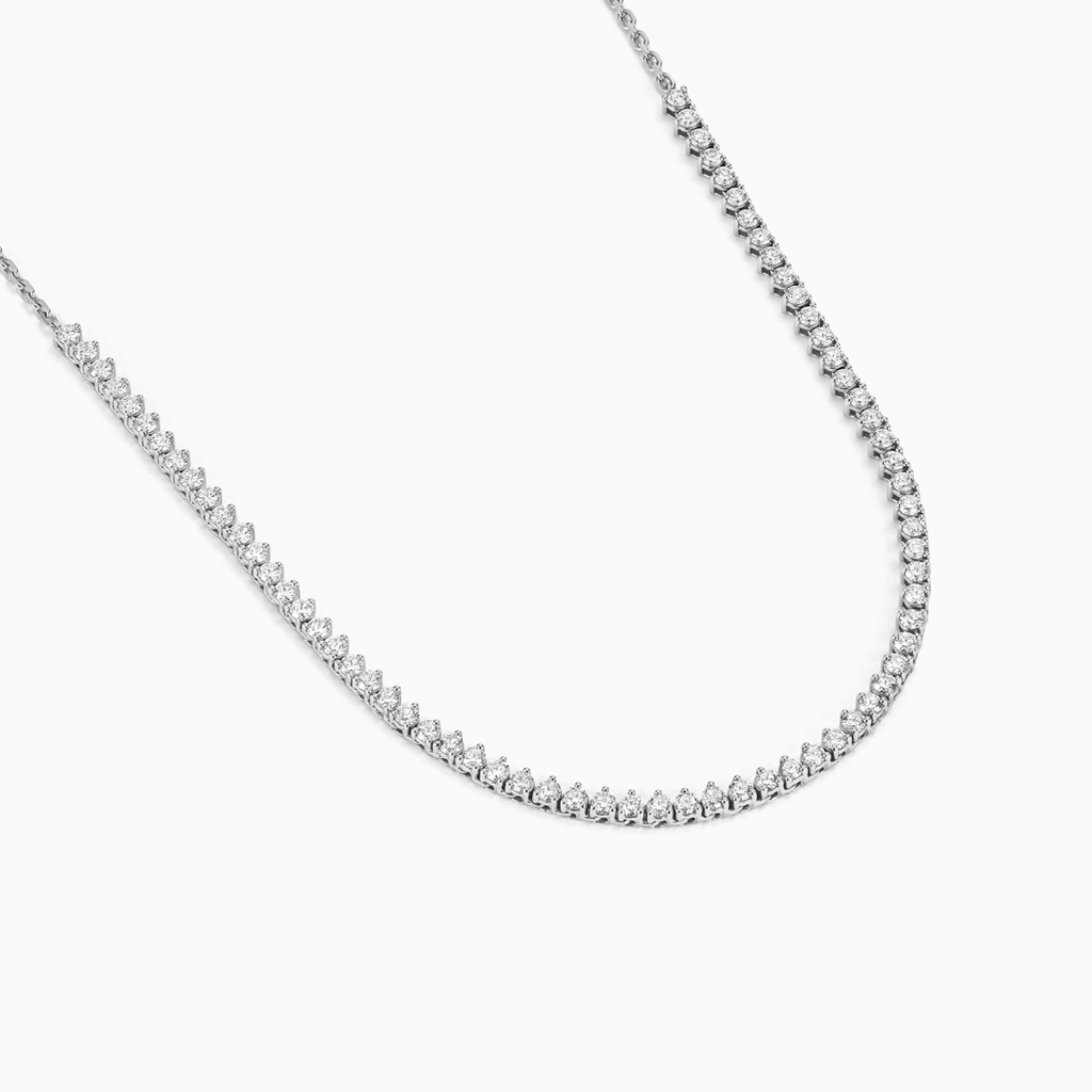 The Ecksand Three-Prong Diamond River Necklace shown with  in 