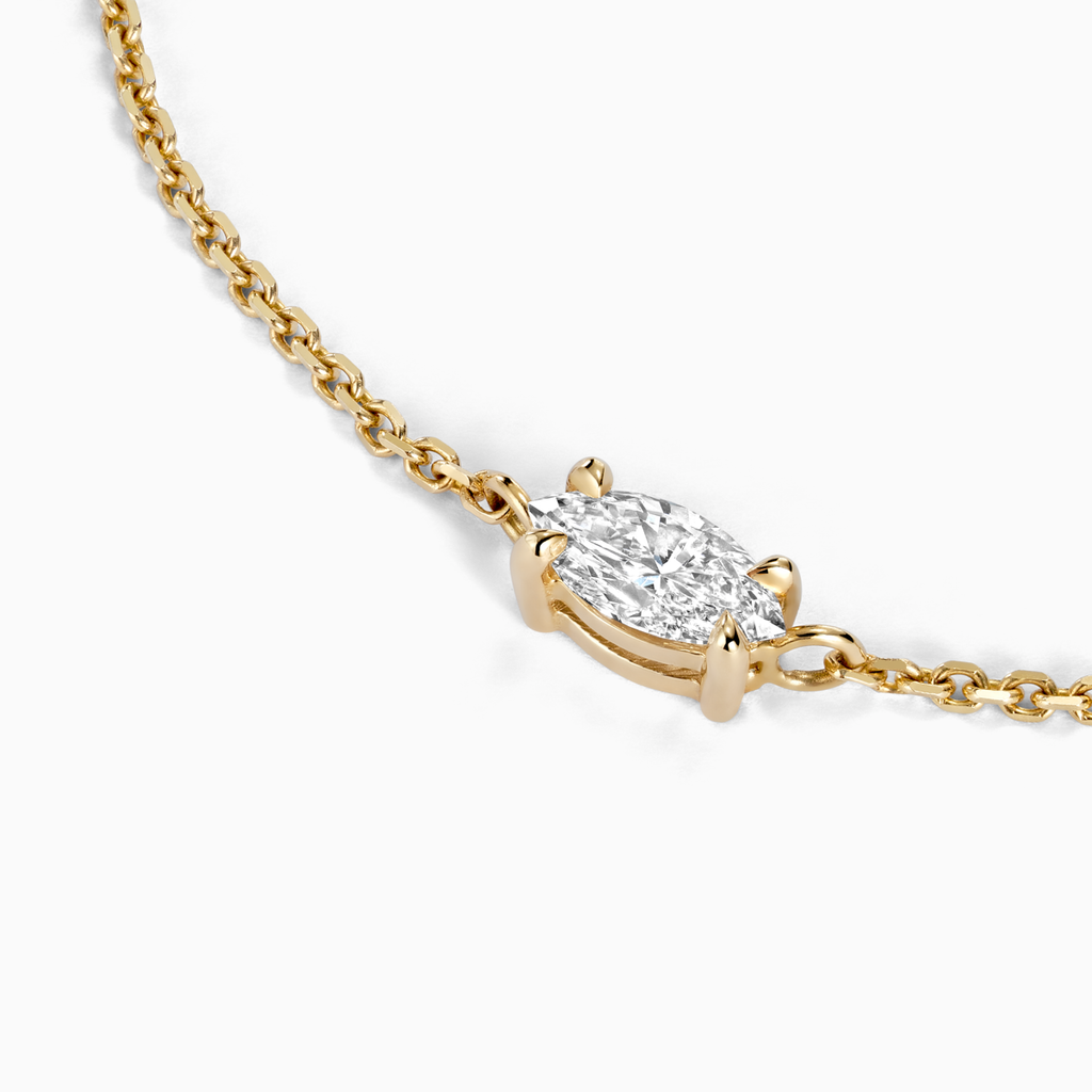 The Ecksand Marquise-Cut Diamond Necklace with East-West Setting shown with  in 