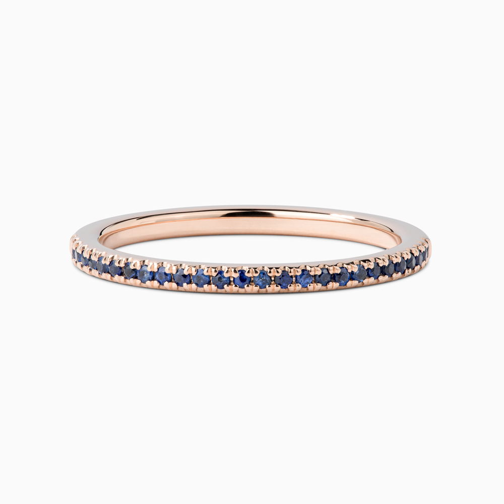 Pave wedding 2025 band rose gold