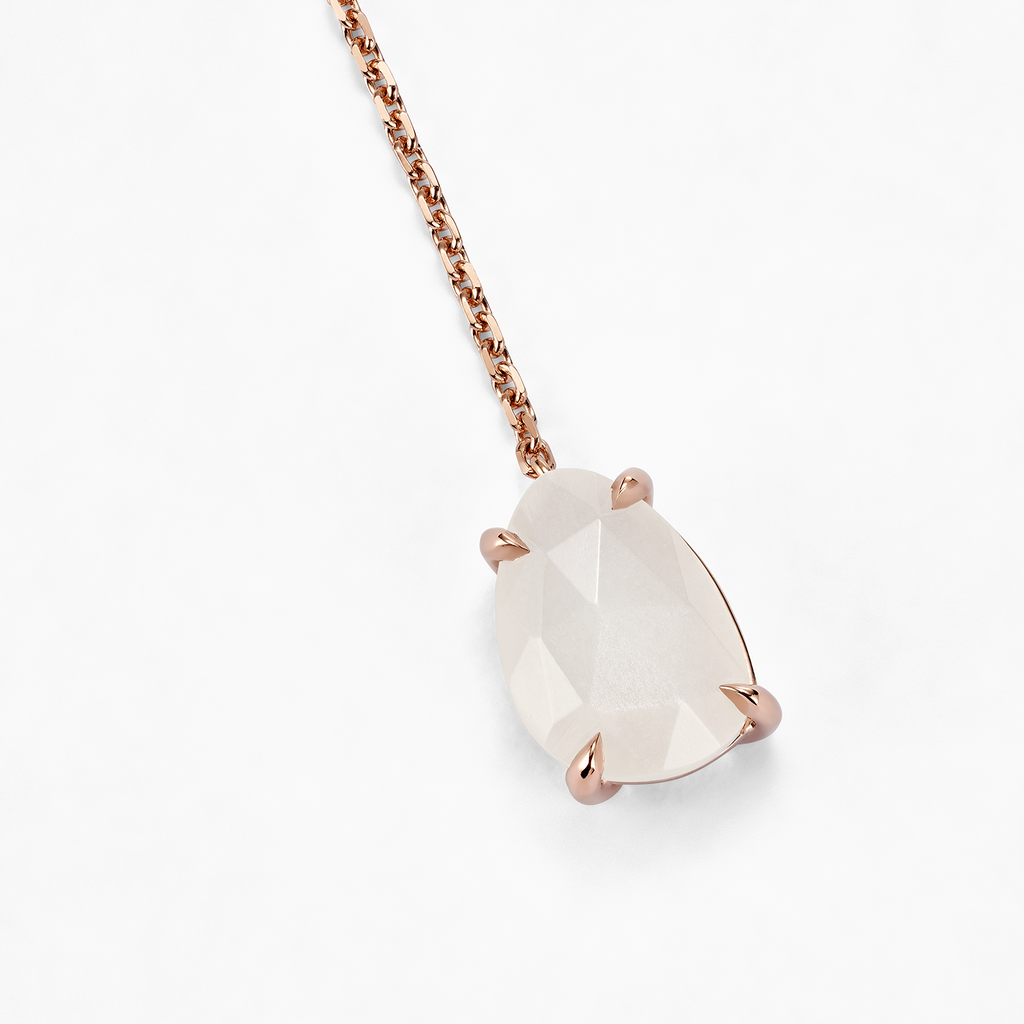 The Ecksand Moonstone Double Drop Necklace shown with  in 