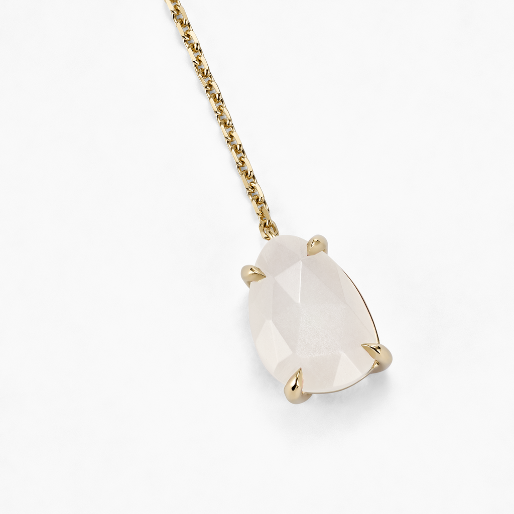 The Ecksand Moonstone Drop Pendant Necklace shown with  in 