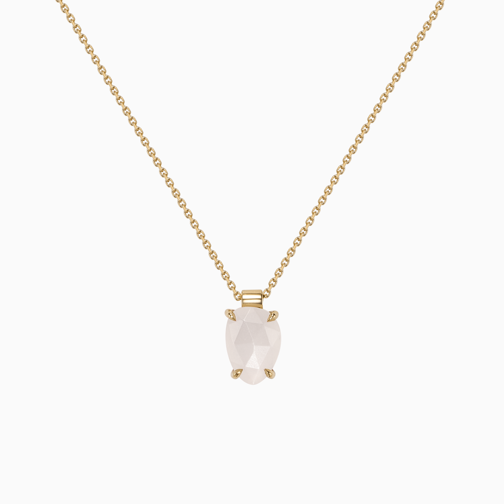 The Ecksand Moonstone Pendant Necklace shown with  in 14k Yellow Gold