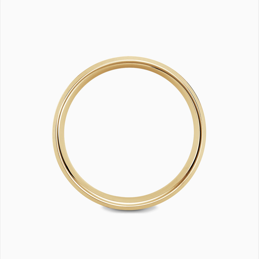 The Ecksand Grooved Beveled Wedding Ring shown with  in 