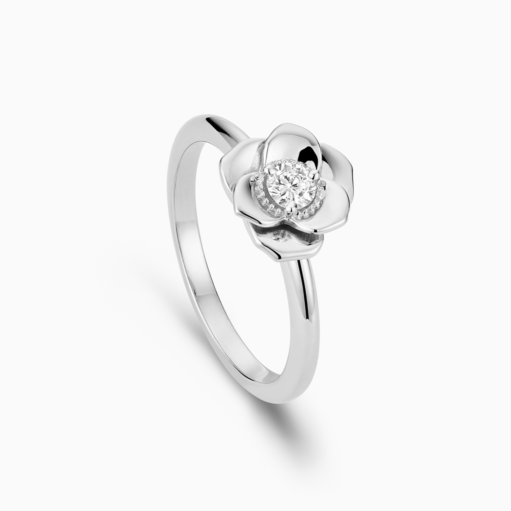 The Ecksand Flower Diamond Engagement Ring shown with  in 