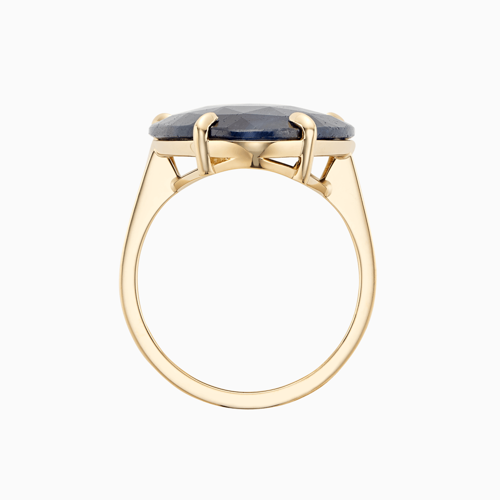 The Ecksand Rose-Cut Blue Sapphire Cocktail Ring shown with  in 