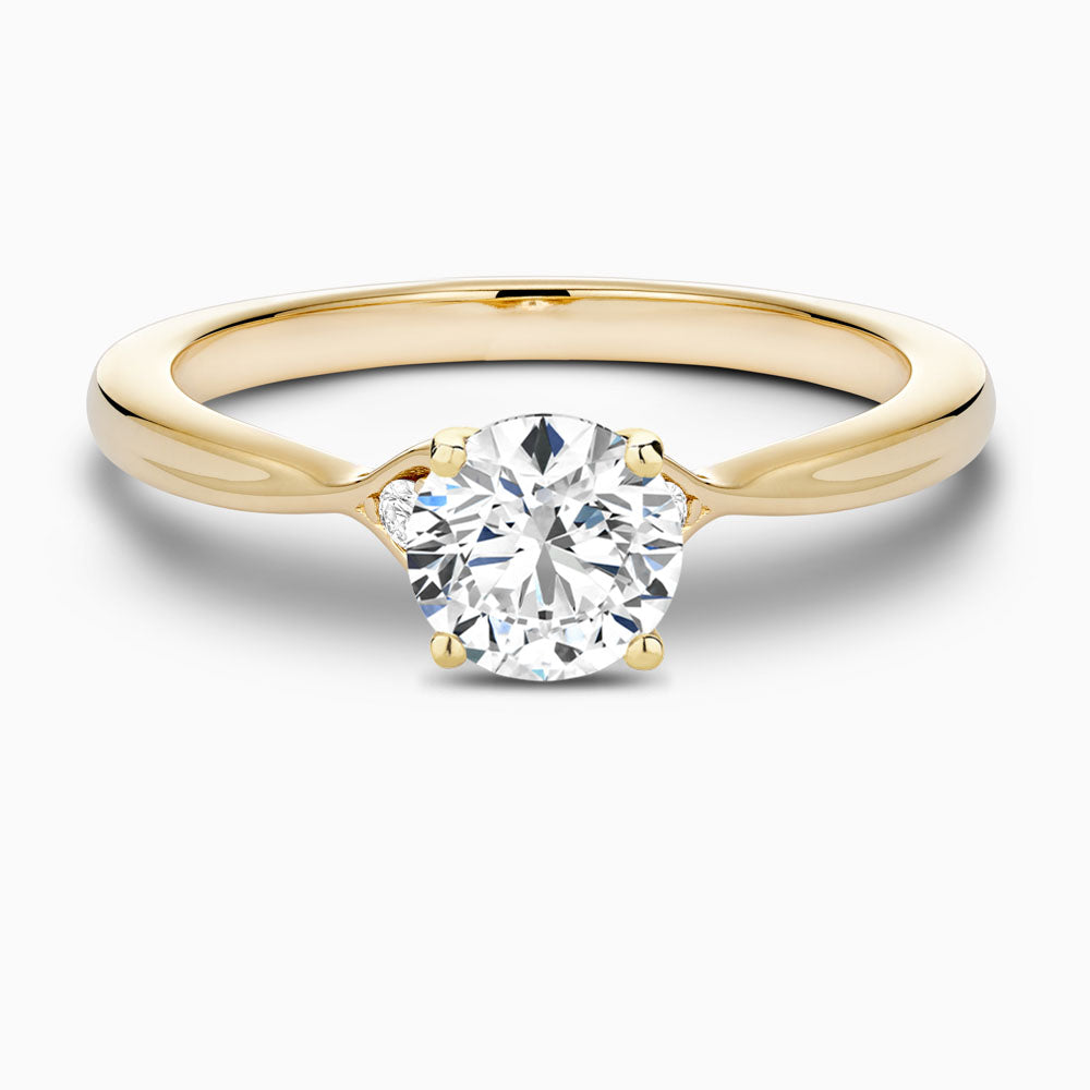 The Ecksand Twisted Hearts Diamond Engagement Ring shown with  in Default Title