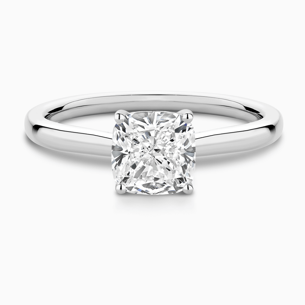 The Ecksand Solitaire Diamond Engagement Ring with Secret Heart shown with  in Default Title