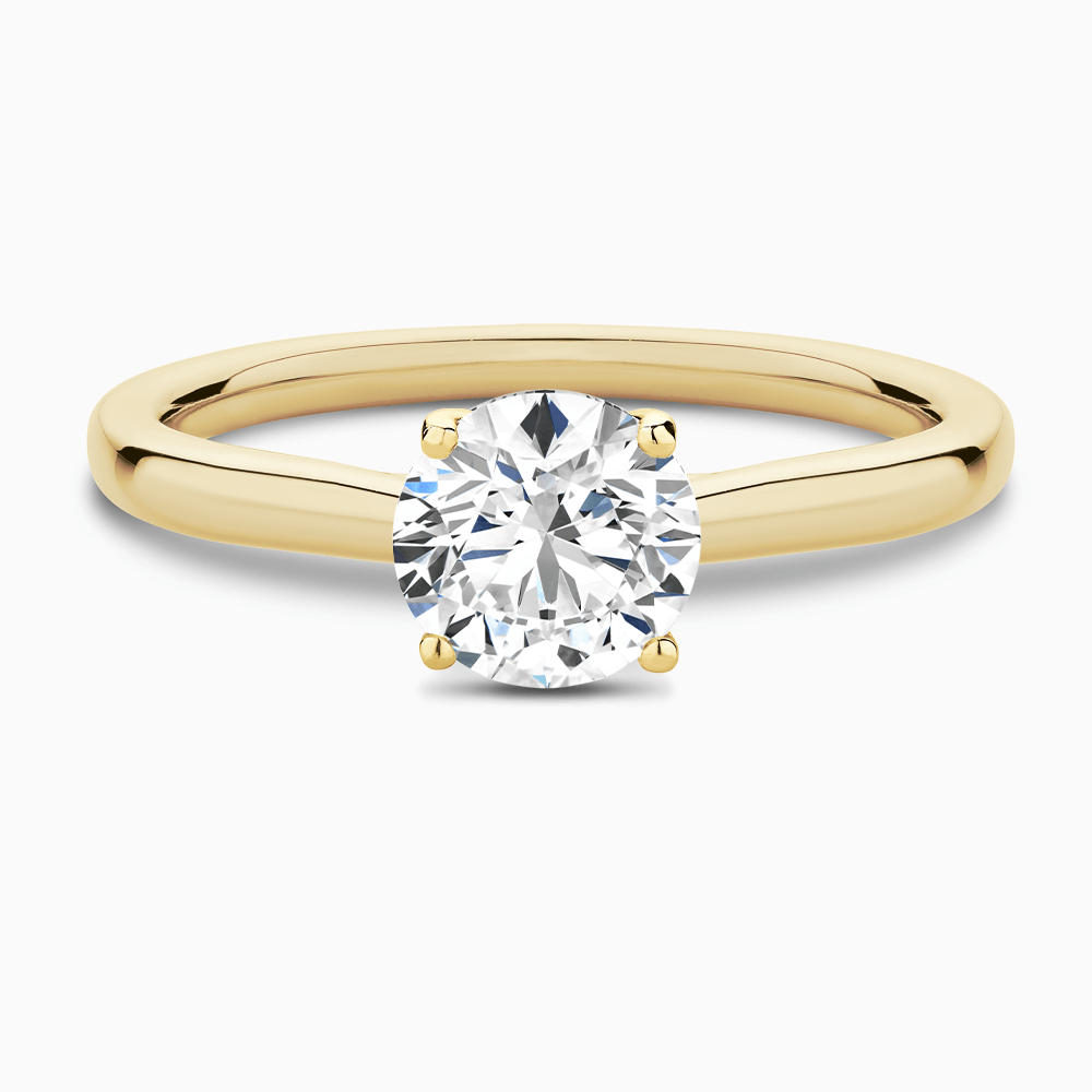 The Ecksand Solitaire Diamond Engagement Ring with Secret Heart shown with  in Default Title