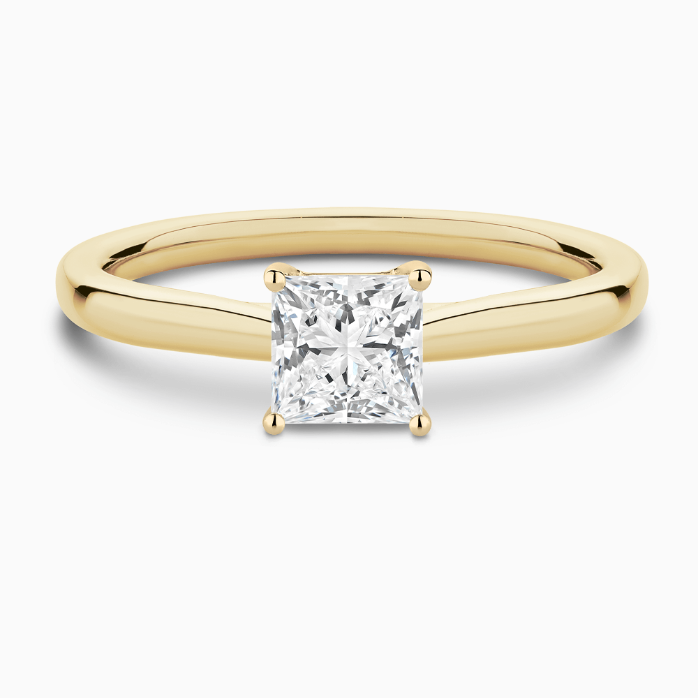 Ali Douglas' Solitaire Diamond Engagement Ring with Secret Heart | Ecksand