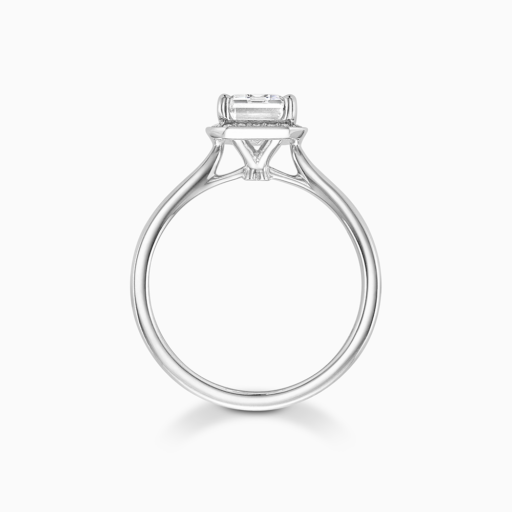 The Ecksand Love-Knot Diamond Halo Engagement Ring shown with  in 