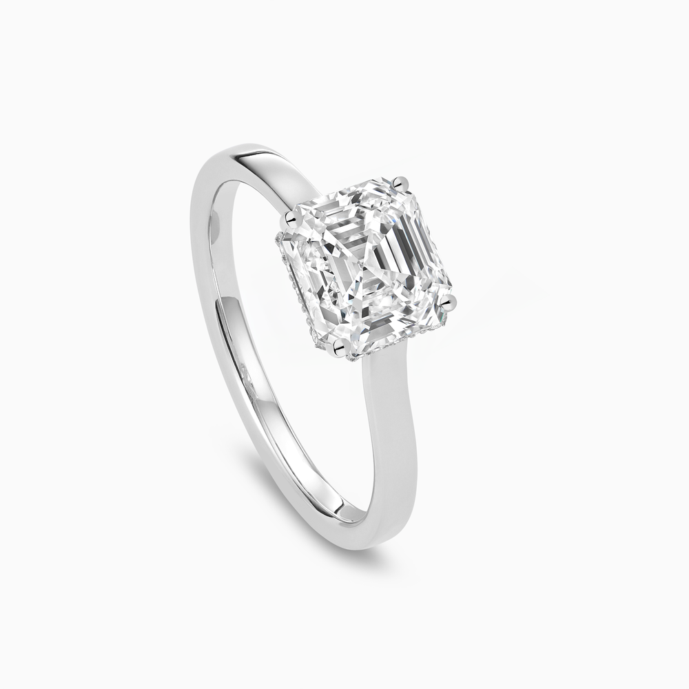 The Ecksand Iconic Hidden Diamond Halo Engagement Ring shown with  in 