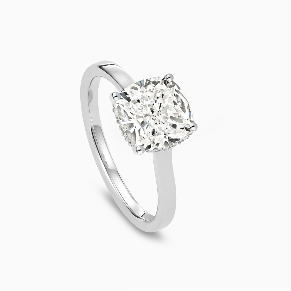 The Ecksand Iconic Hidden Diamond Halo Engagement Ring shown with  in 