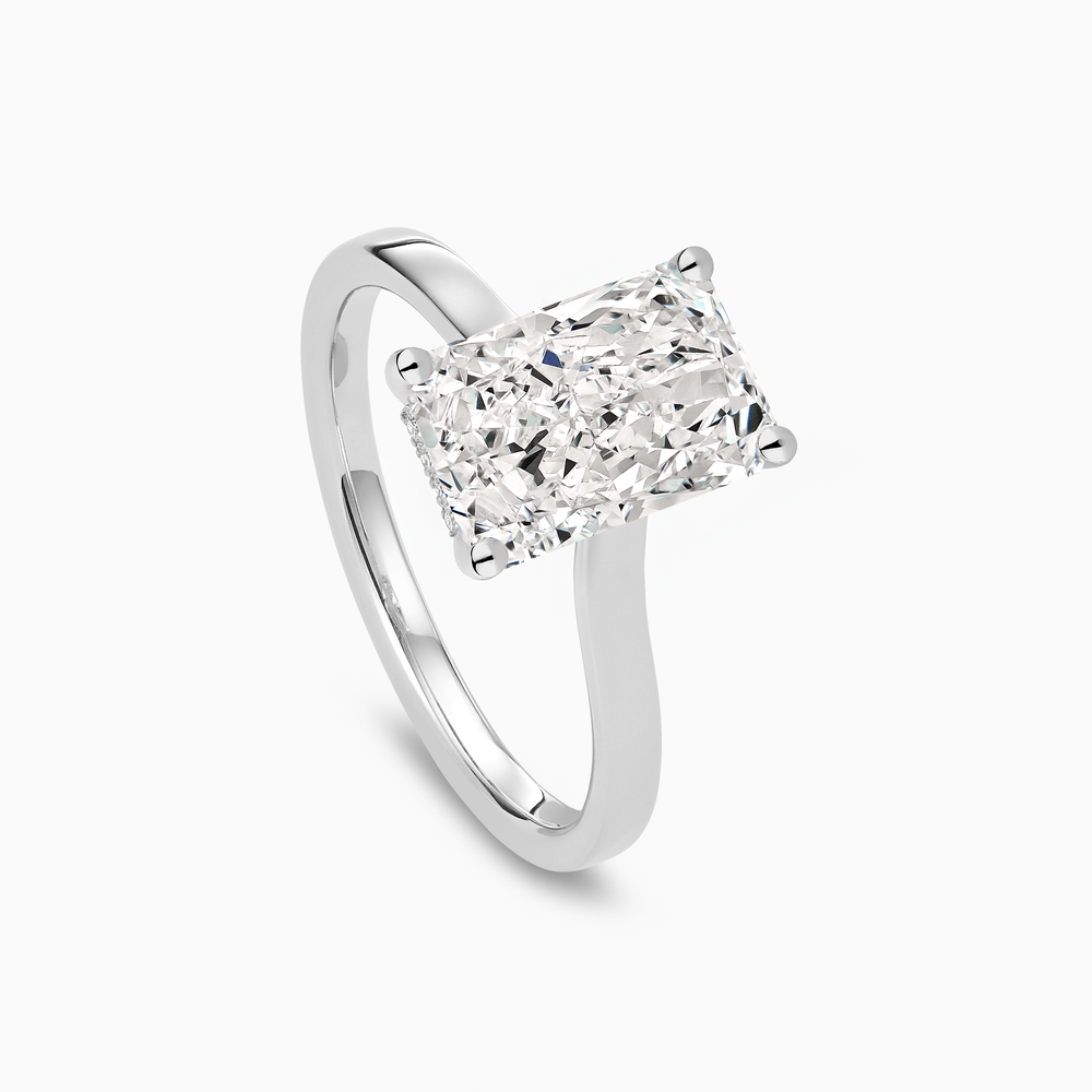 The Ecksand Iconic Hidden Diamond Halo Engagement Ring shown with  in 