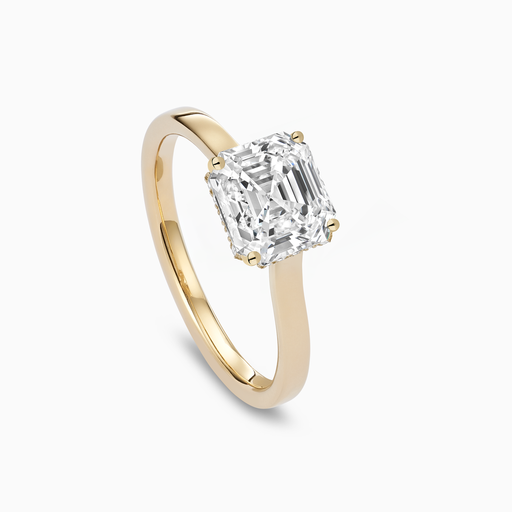 The Ecksand Iconic Hidden Diamond Halo Engagement Ring shown with  in 