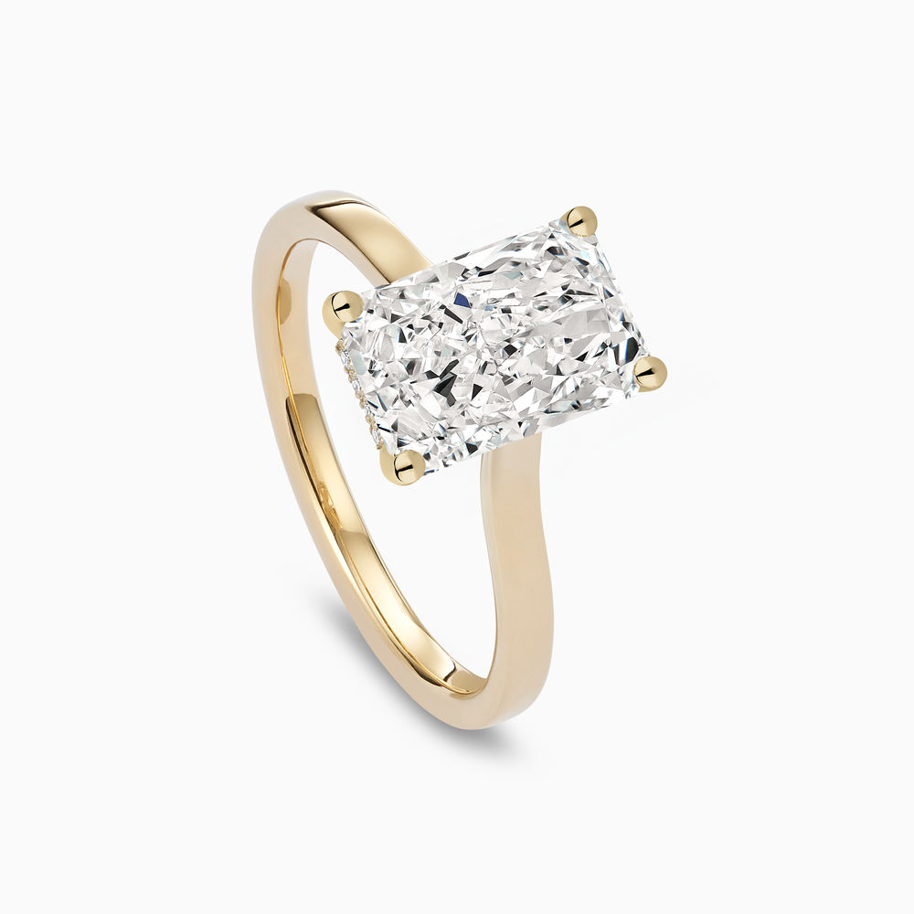 The Ecksand Iconic Hidden Diamond Halo Engagement Ring shown with  in 