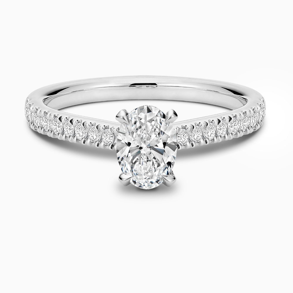 The Ecksand Love-Knot Diamond Engagement Ring with Eagle Prongs shown with  in Default Title