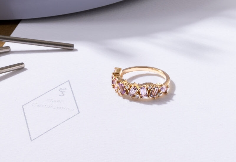 Ecksand custom tourmaline gemstone ring