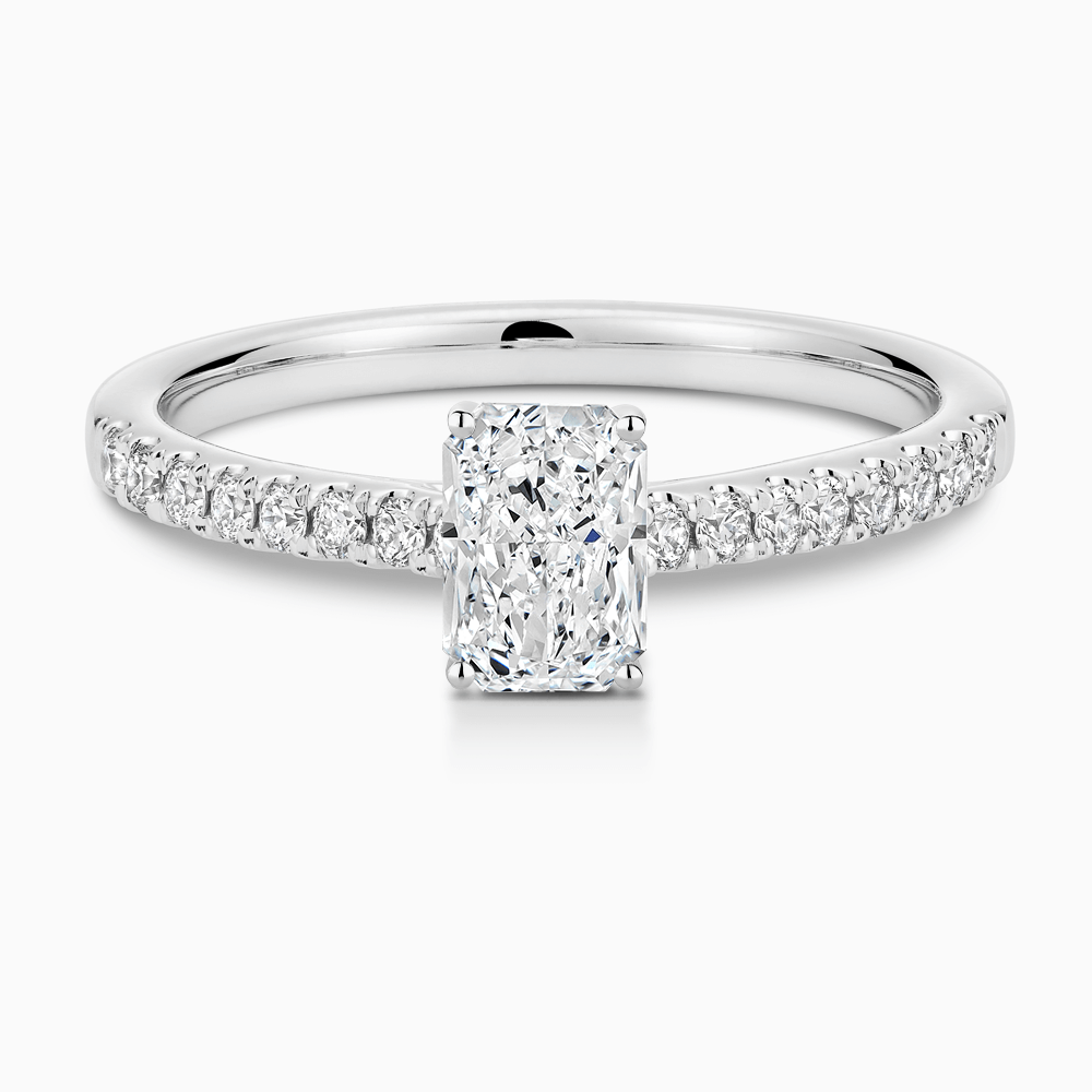 The Ecksand Diamond Engagement Ring with Cathedral Setting shown with  in Default Title