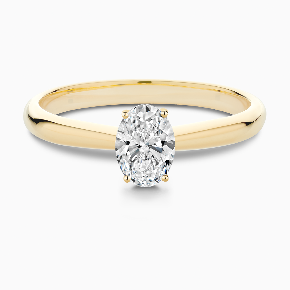Tapered Diamond Engagement Ring with Basket Setting | Ecksand