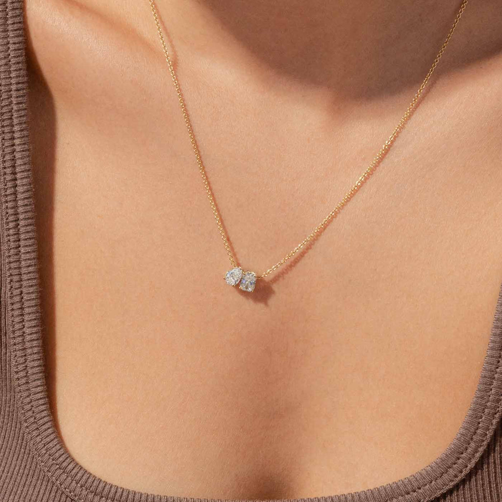 The Ecksand Toi et Moi Diamond Necklace shown with  in 