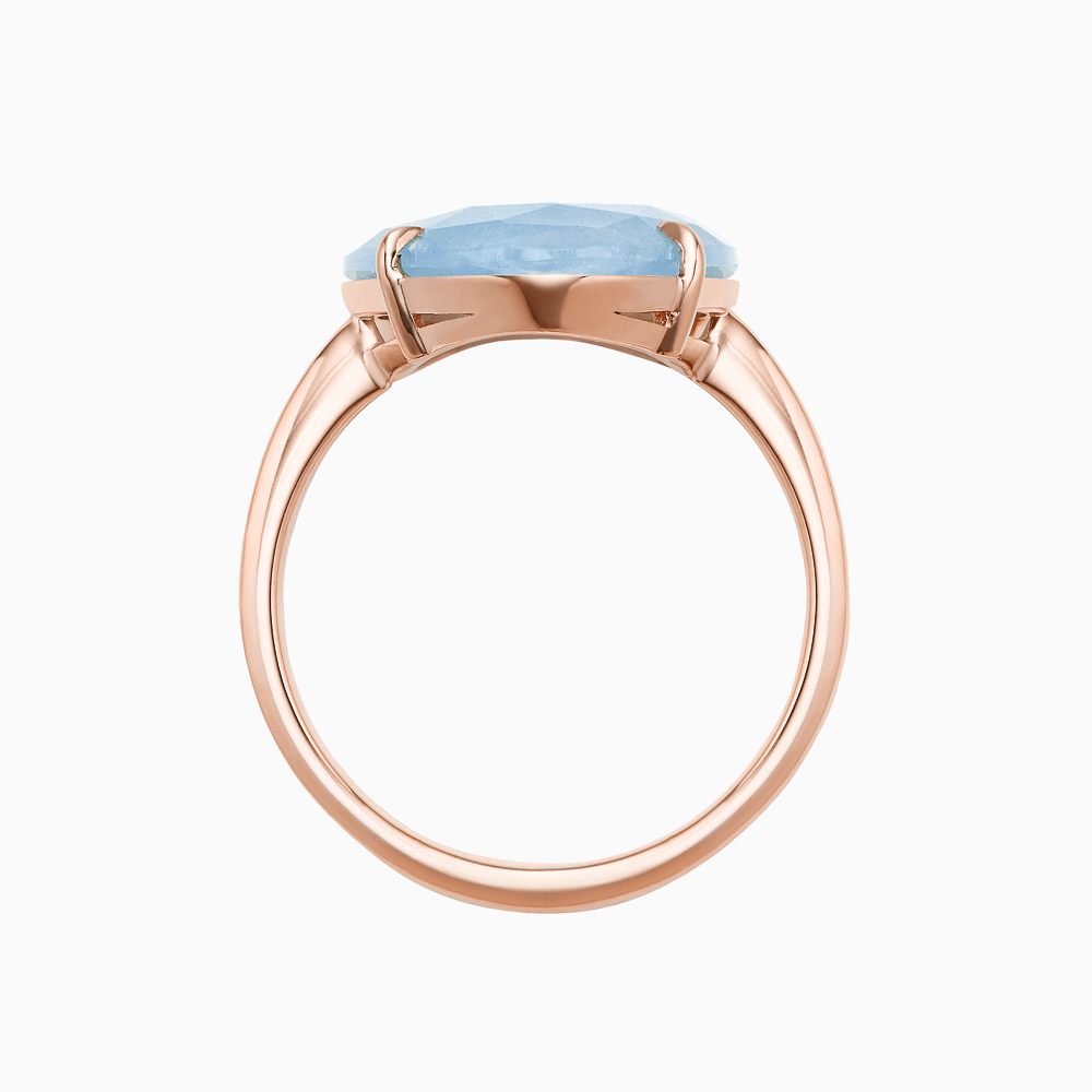 The Ecksand Rose-Cut Aquamarine Cocktail Ring shown with  in 