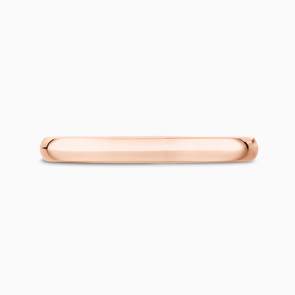 The Ecksand Timeless Wedding Ring shown with Band: 2mm in 14k Rose Gold