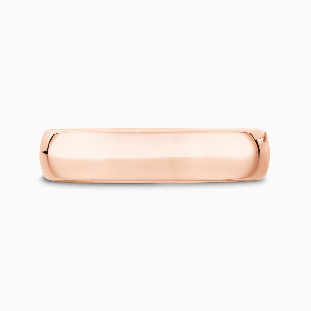 The Ecksand Thick Timeless Wedding Ring shown with Band: 5mm in 14k Rose Gold