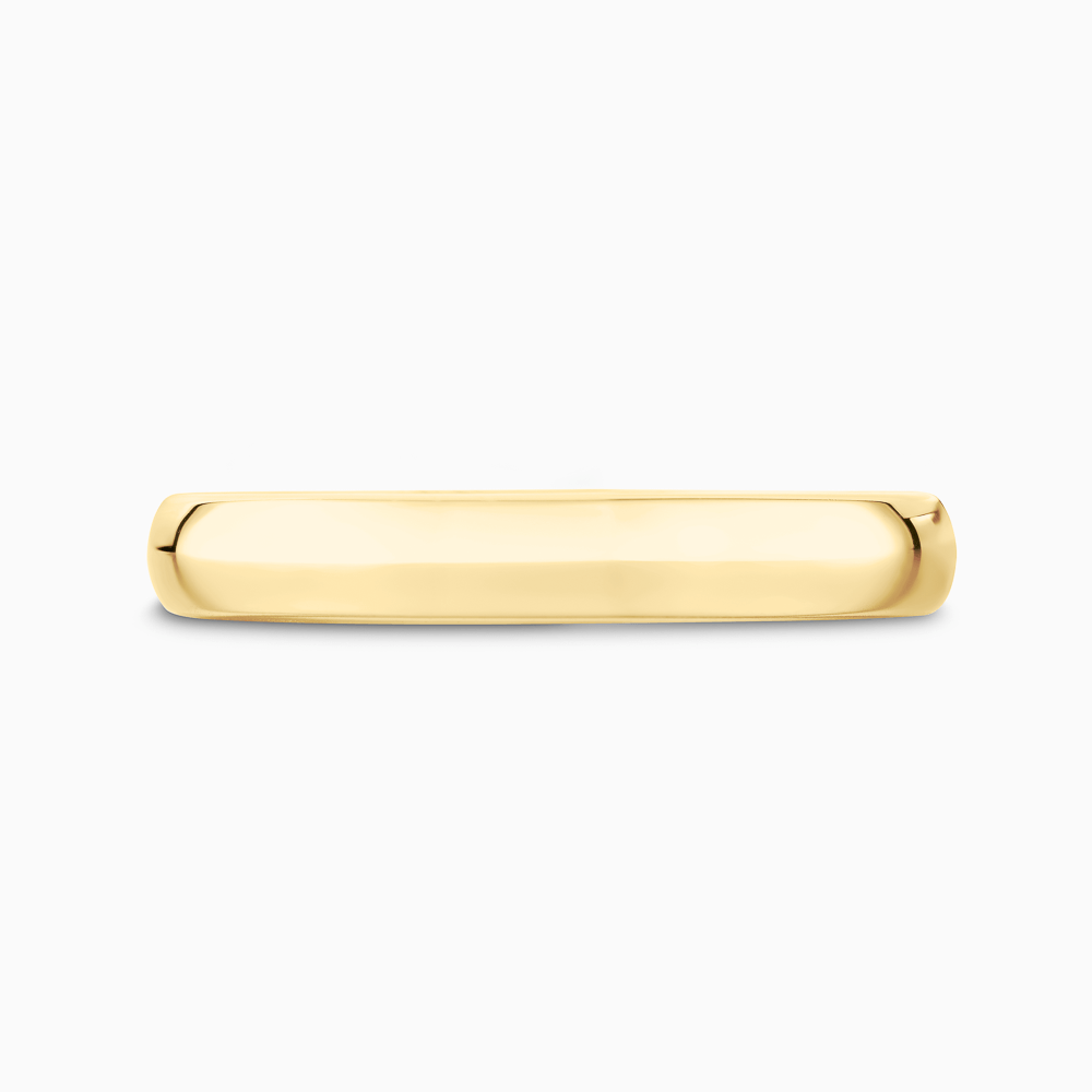 The Ecksand Timeless Wedding Ring shown with Band: 3mm in 18k Yellow Gold