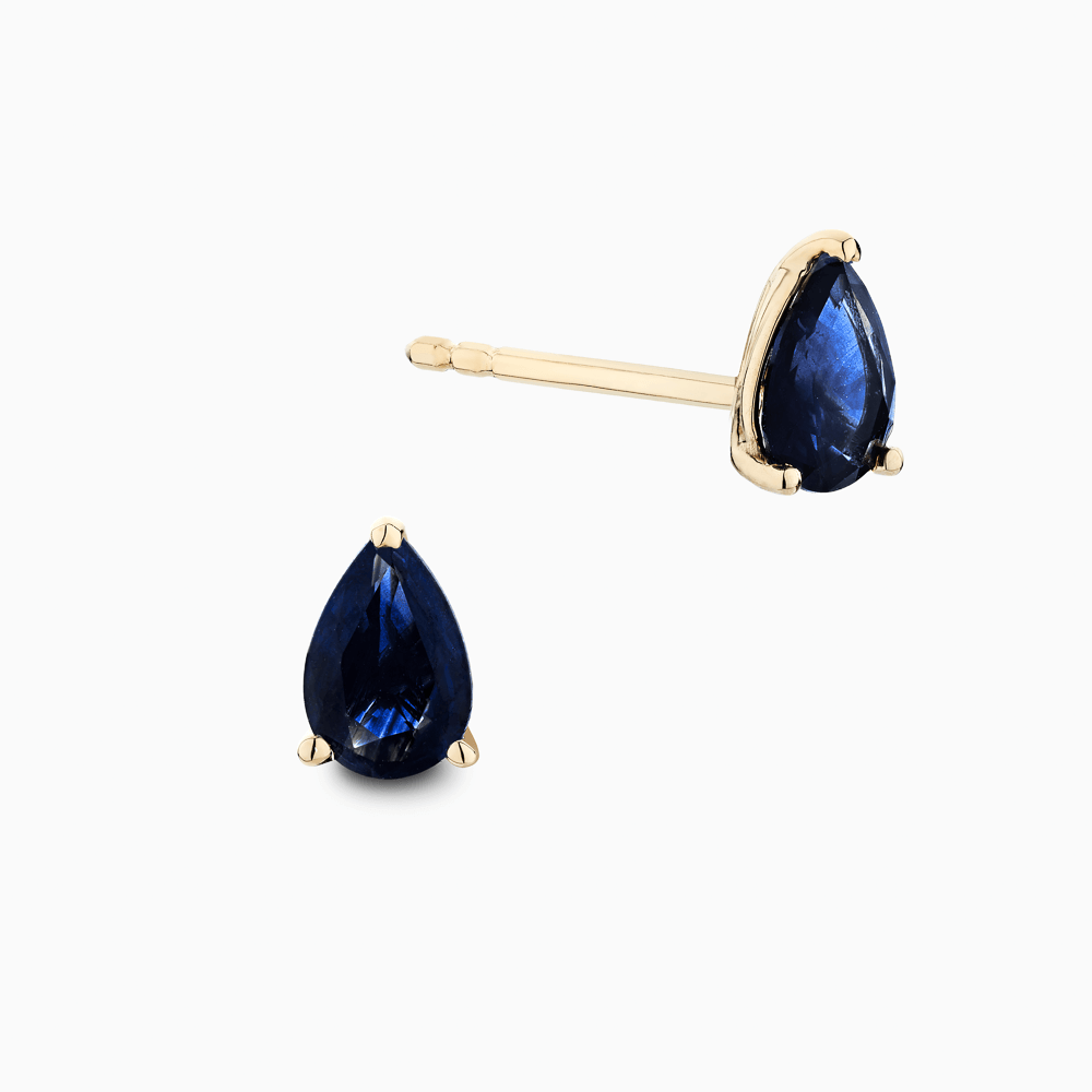 Pear sales sapphire earrings