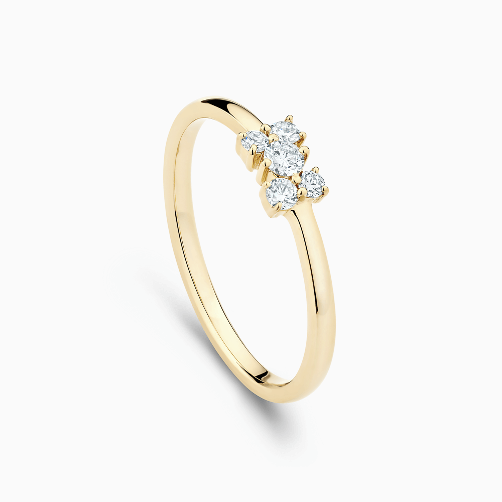 The Ecksand Diamond Cluster Ring shown with  in 