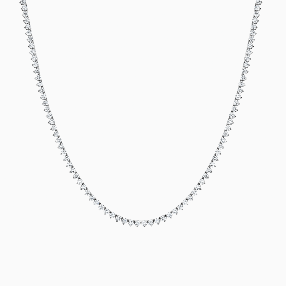 The Ecksand Diamond River Collar Necklace shown with Lab-grown, VS2+/ F+ in 18k White Gold