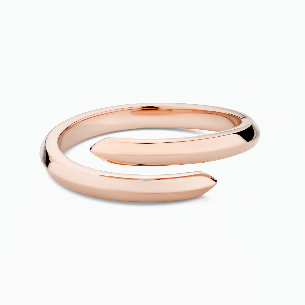 The Ecksand Duel Gold Wrap Ring shown with  in 14k Rose Gold