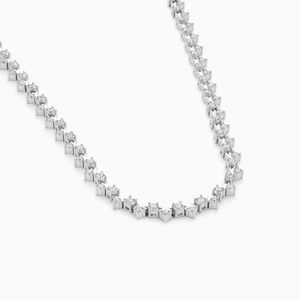 The Ecksand XO Diamond River Necklace shown with  in 