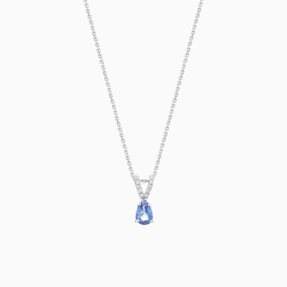 Sapphire pendant 2025 white gold